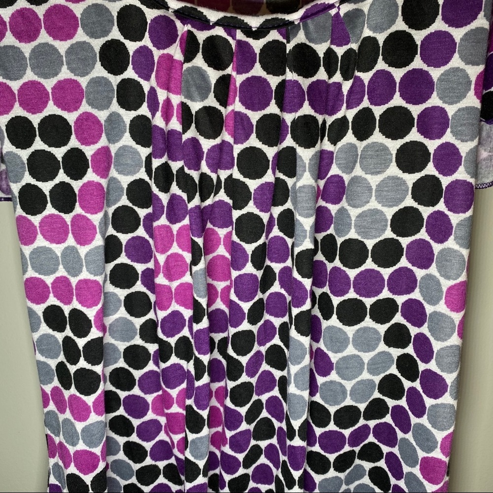 🔥SOLD🔥 Rue 21 Polka Dot Tunic Shirt or Tunic L - Picture 12 of 16